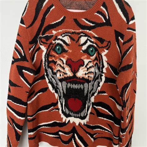 guccy tiger sweater|gucci sweater.